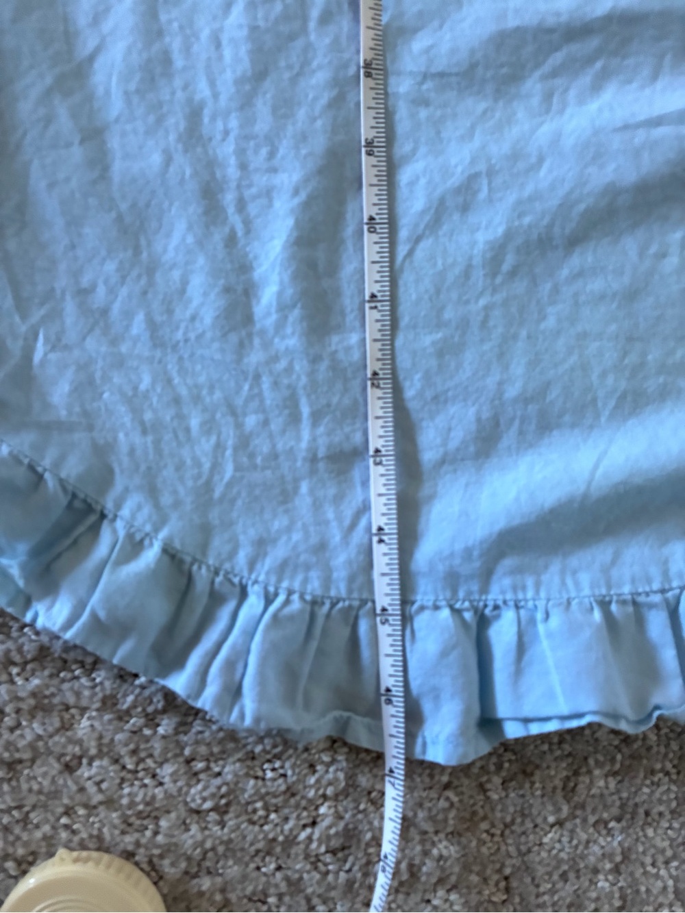 Alexander Del Rossi Light Blue Sleeveless Button Cotton Nightgown - Picture 8 of 9
